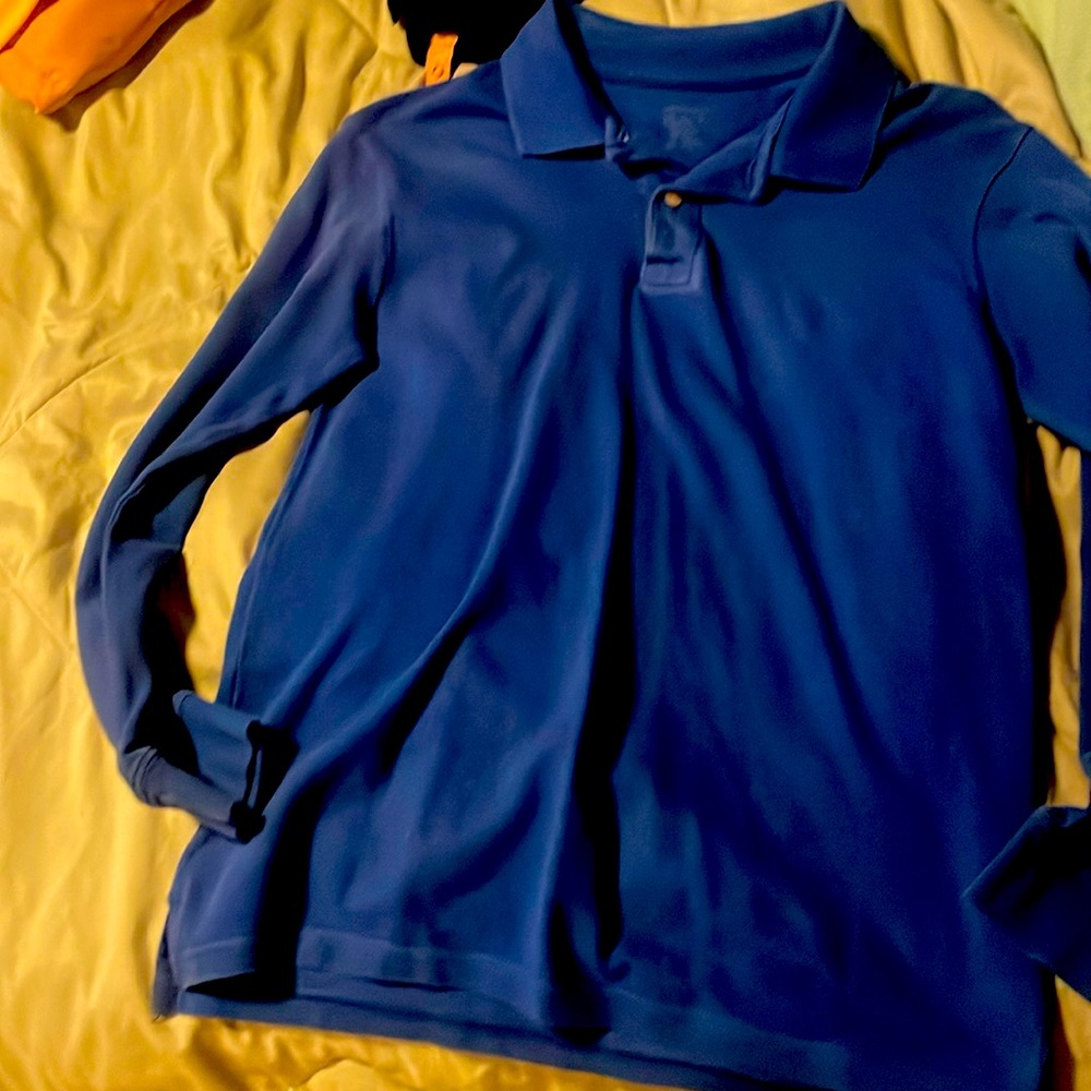 Boys long sleeve uniform polo